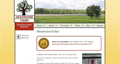 Desktop Screenshot of headwatercider.com